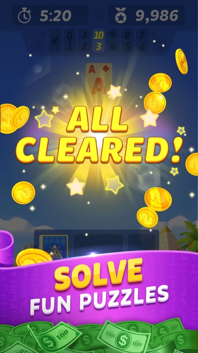 Pyramid Solitaire - Win Cash Screenshot