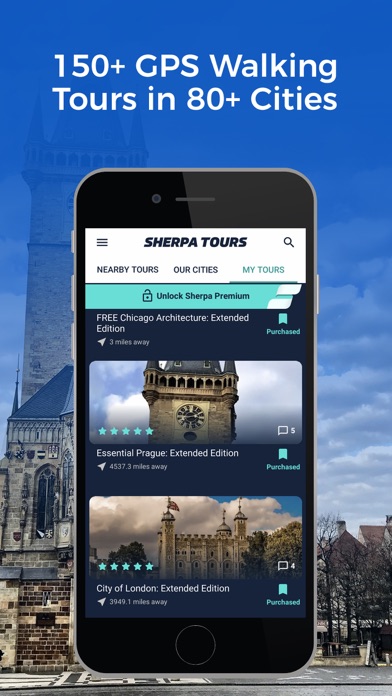 Sherpa: AR Walking City Tours Screenshot