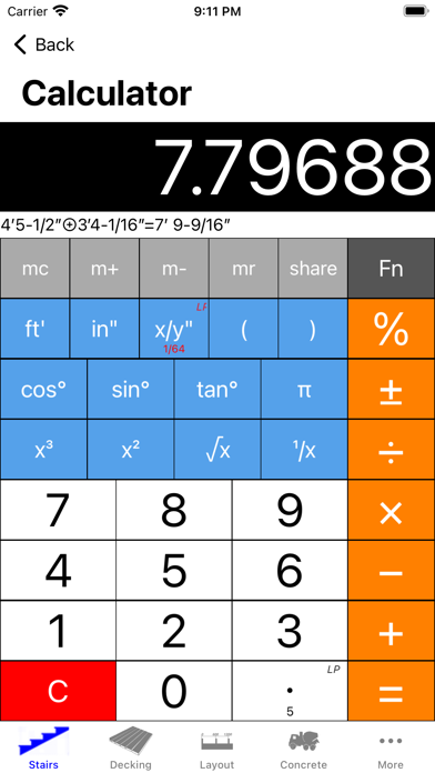 StairCalc - Stair Calculator Screenshot