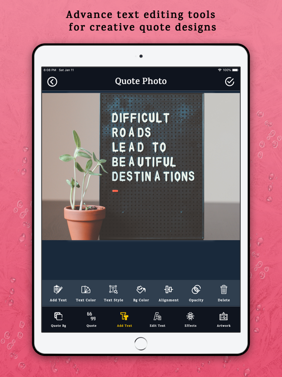 Screenshot #4 pour Quote Maker - Typographic Art