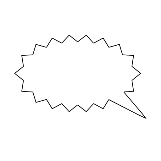 Sticker speech icon