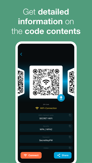 QR Code Reader PRO for iPhone! Screenshot