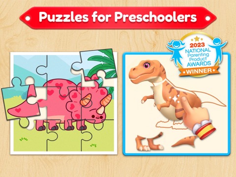 子供恐竜パズルゲーム-幼児向け知育ゲームアプリのおすすめ画像1
