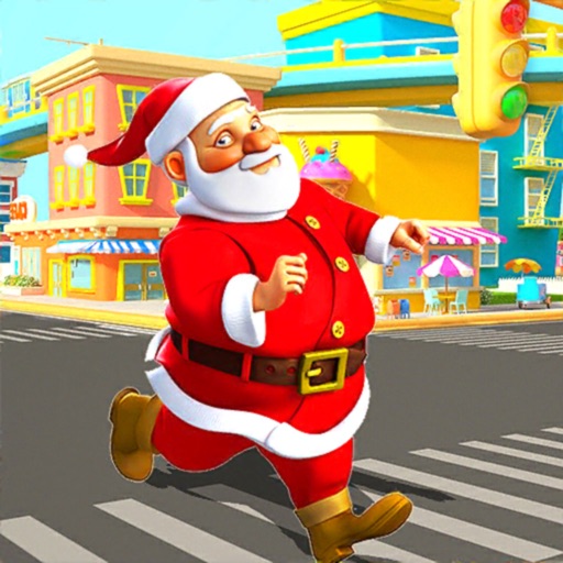 Santa Runner Christmas Eve Icon