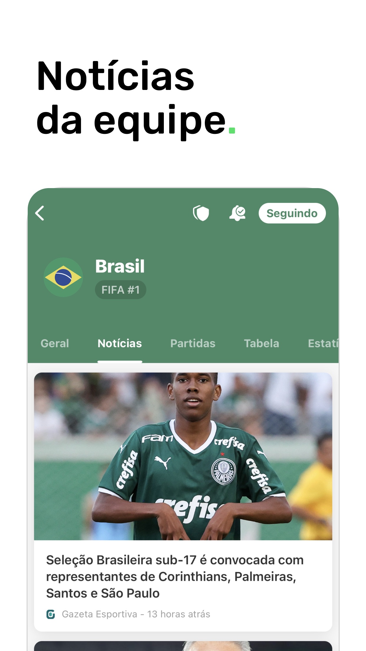 Screenshot do app FotMob - Resultados Futebol