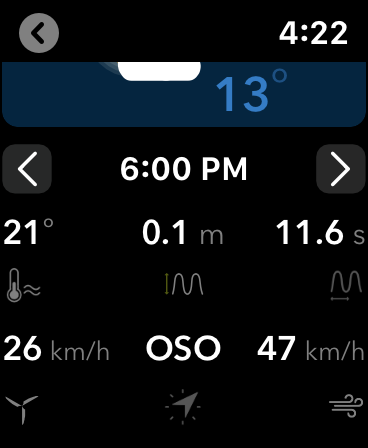 Screenshot #14 for iPlaya. Beach weather forecast
