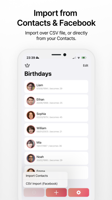 B-Day: Reminder Screenshot