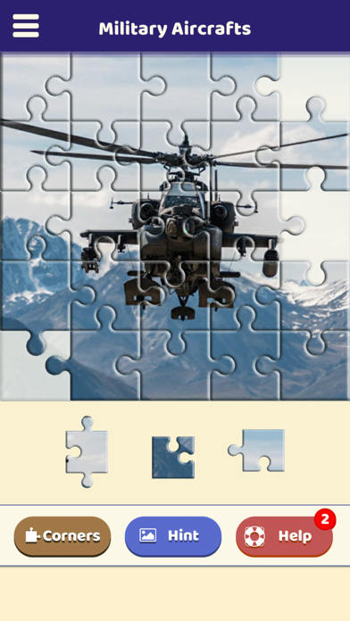 Military Aircrafts Puzzle Screenshot