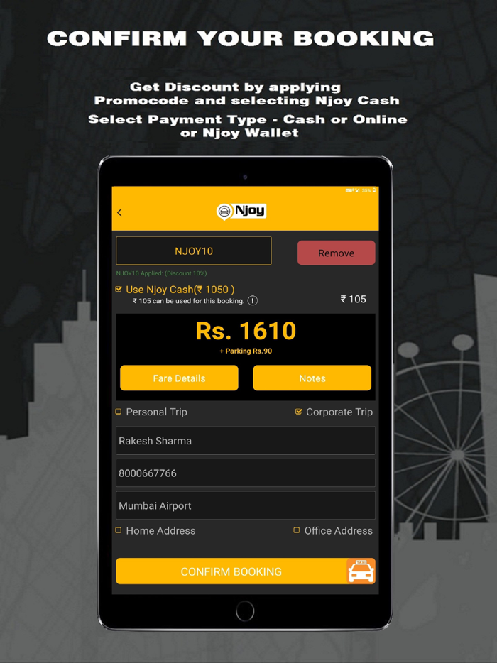 Njoy Cabs - Outstation Taxi