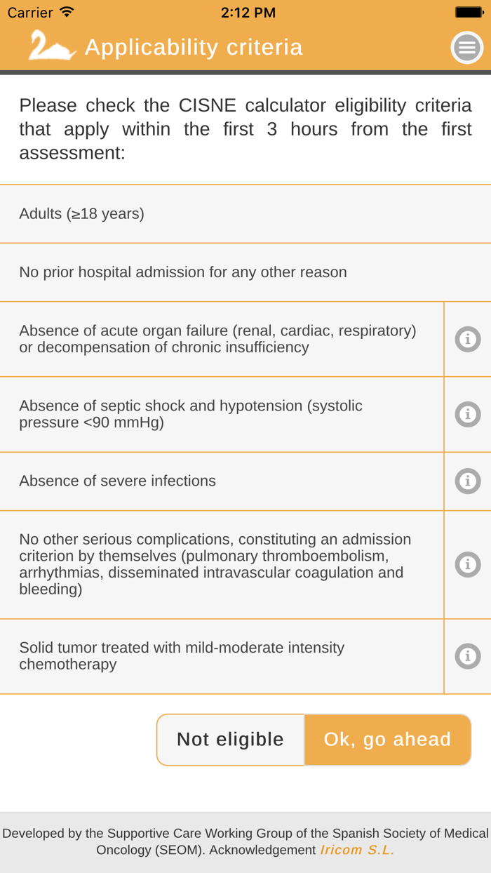 Official Cisne Calculator