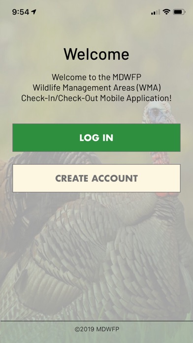 MDWFP WMA Mobile Application Screenshot