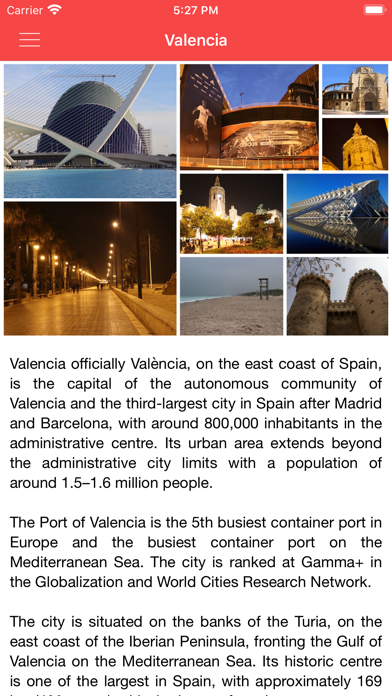 Screenshot #1 pour Valencia Offline City Guide