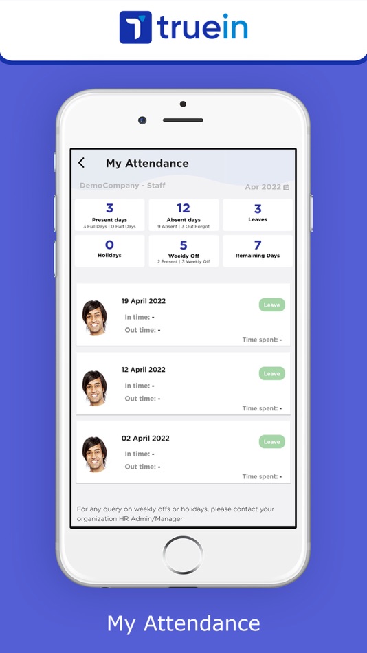 #3. Truein User: Time & Attendance (iOS) 由: Yugstart Technologies Private Limited