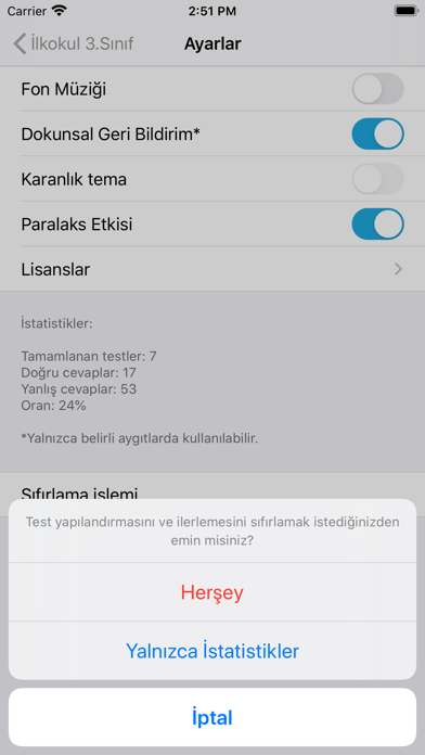 Test Merkezi İlkokul 3.Sınıf Screenshot