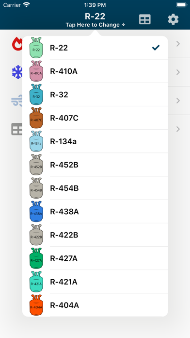 HVACR Check & Charge Screenshot