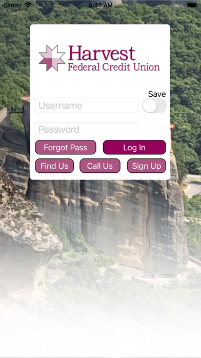 Harvest FCU Mobile Screenshot
