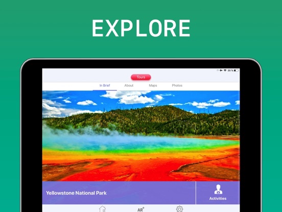 Yellowstone National Park iPad screenshot 3 - Education app