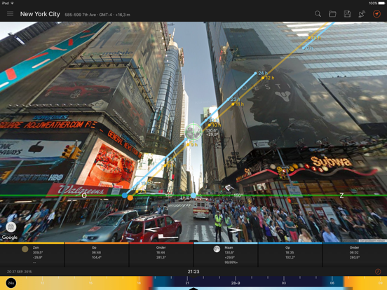 Sun Surveyor (Zon & Maan) iPad app afbeelding 4