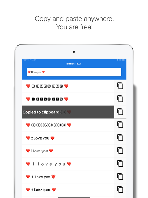 Retro Fonts for Aesthetic Bio iPad screenshot 5 - Utilities app