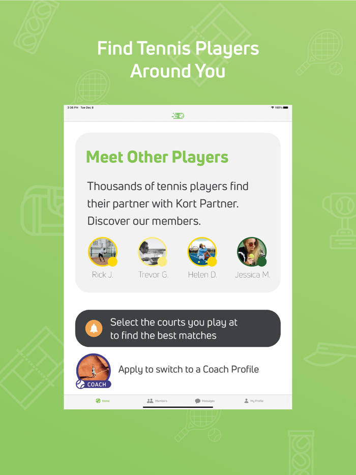 Kort Find Tennis Partners