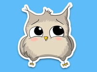 Owl emoji - Funny stickers