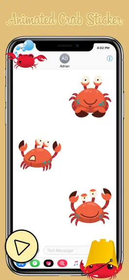 Game screenshot Animated Crab Emoji hack