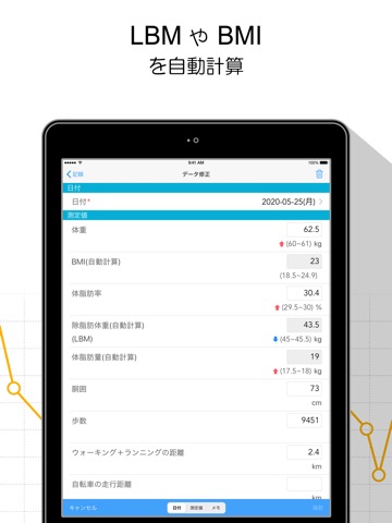 体重グラフ: 自由に増やせる入力項目のおすすめ画像2