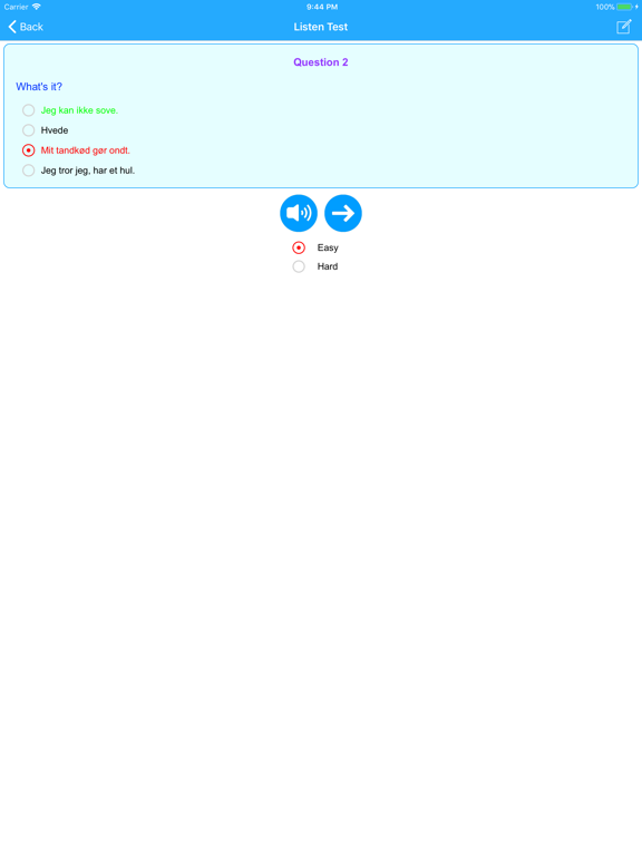 Learn Danish Language Offline iPad screenshot 5 - Education app