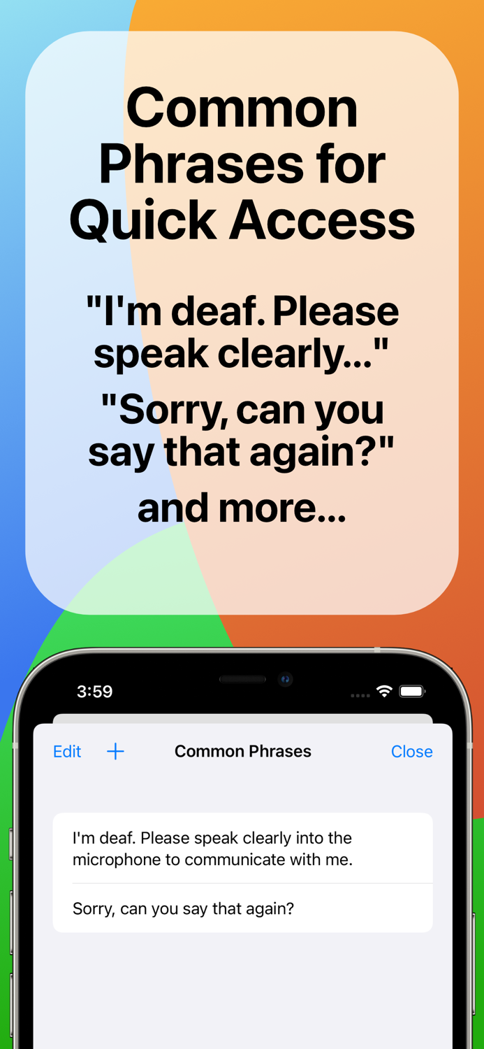 MiniSpeech Live Transcribe