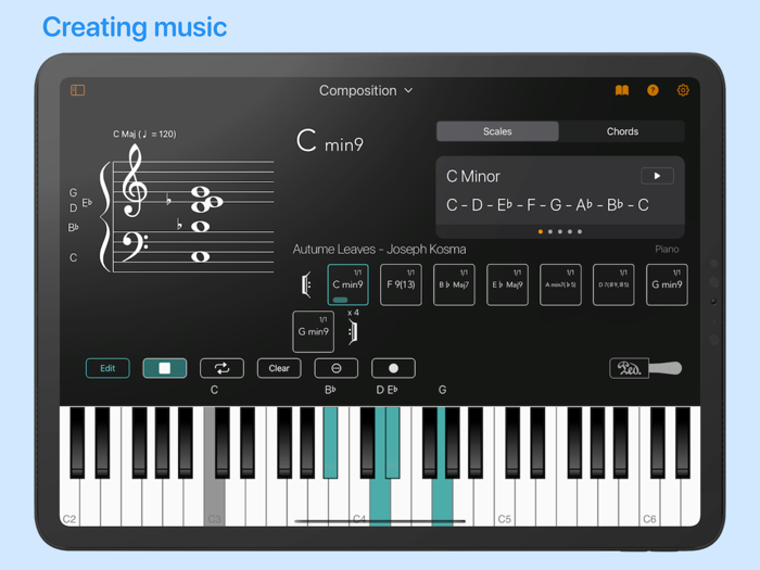 Chordio compose and learn music