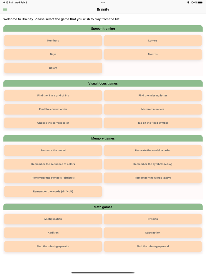Brainify - Brain training game