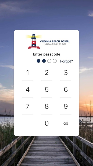 Virginia Beach Postal FCU Screenshot