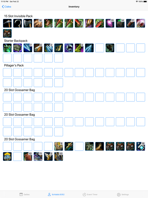 GW2 Help-r-Tron iPad screenshot 8 - Utilities app