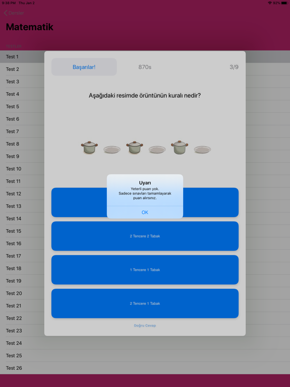 Screenshot #6 pour Test Merkezi İlkokul 1.Sınıf