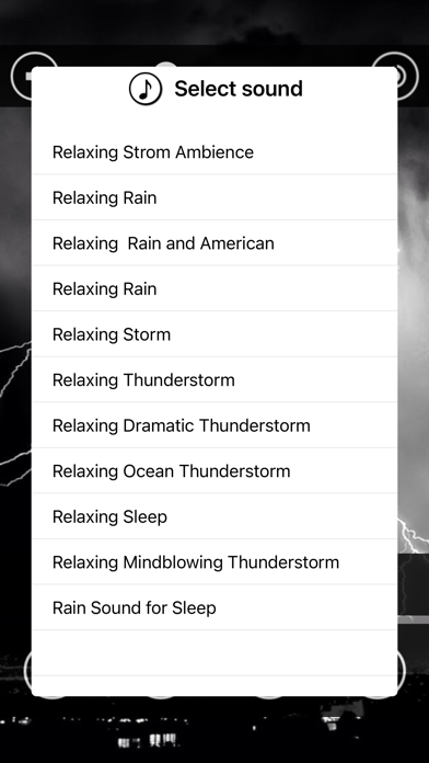 Thunderstorm & Rain Sounds Screenshot