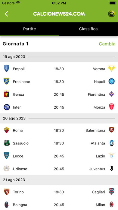 Calcio News-24 Screenshot