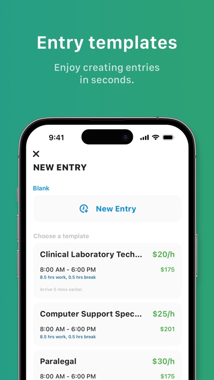 Tiny Hours Tracker, Time Clock screenshot-5