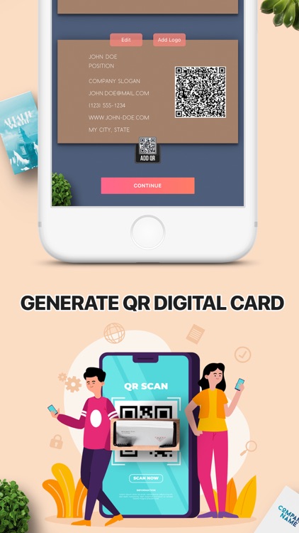 AI Business Card Generator QR