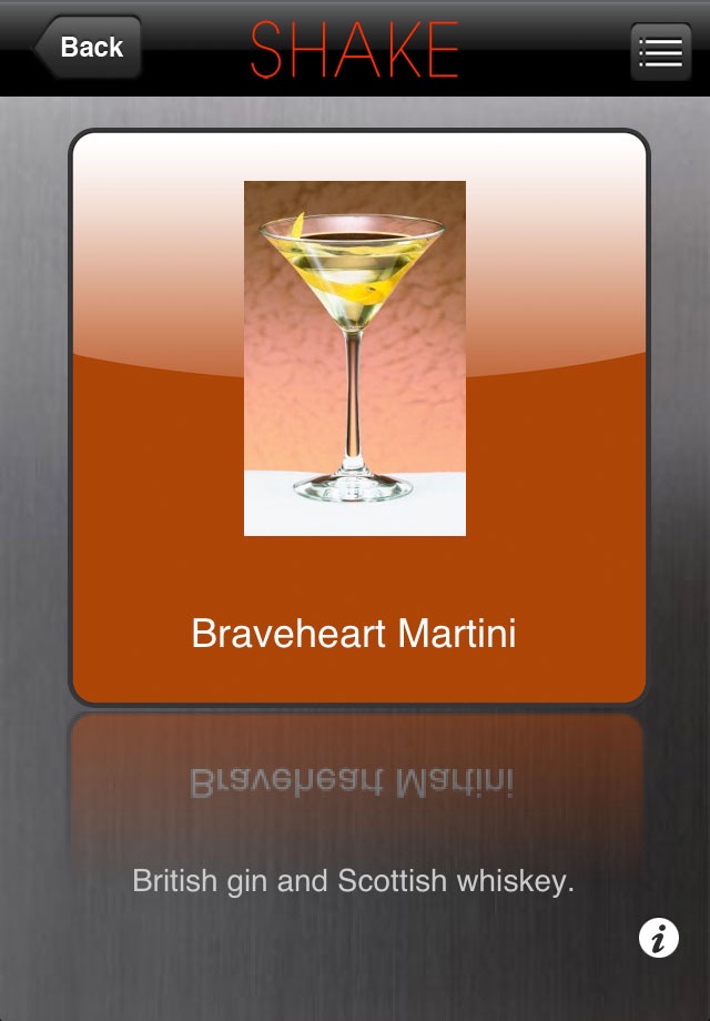 SHAKE: Martini Recipes screenshot 3