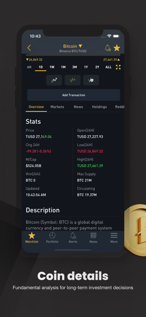 ‎Crypto Tracker by BitScreener Screenshot
