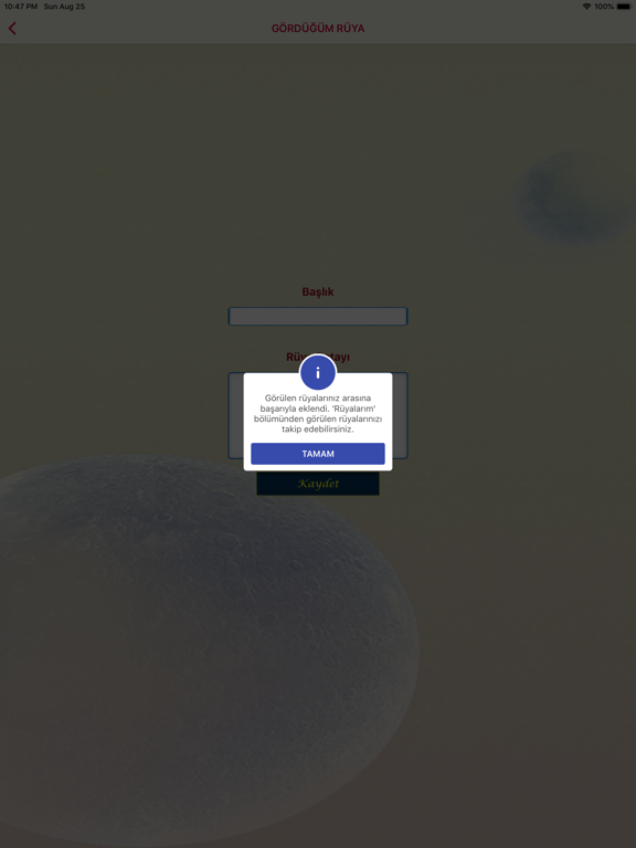 Rüya Tabirleri Sözlüğü iPad screenshot 7 - Lifestyle app