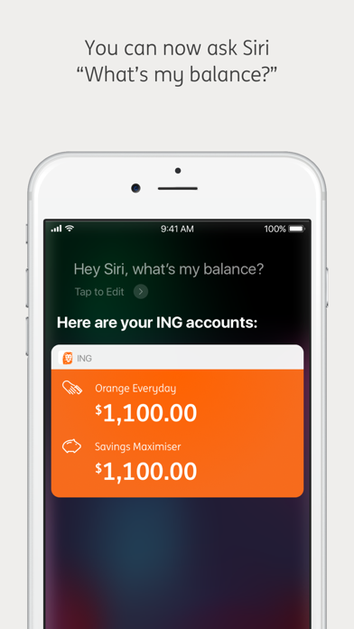 ING Australia Banking Screenshot