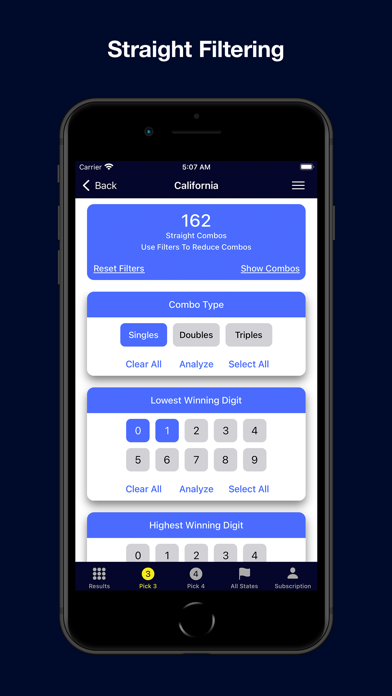 Pick 3 Pro - Lottery App Screenshot