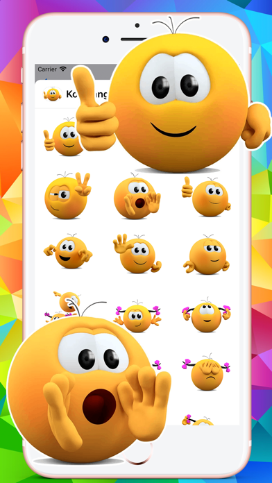 Banga Cute Emojis HD Stickers Screenshot