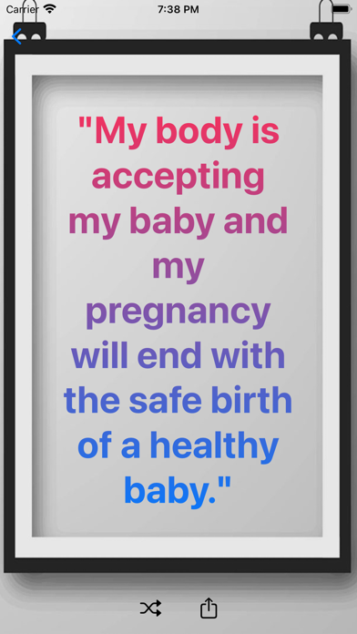 Pregnancy Affirmations Screenshot