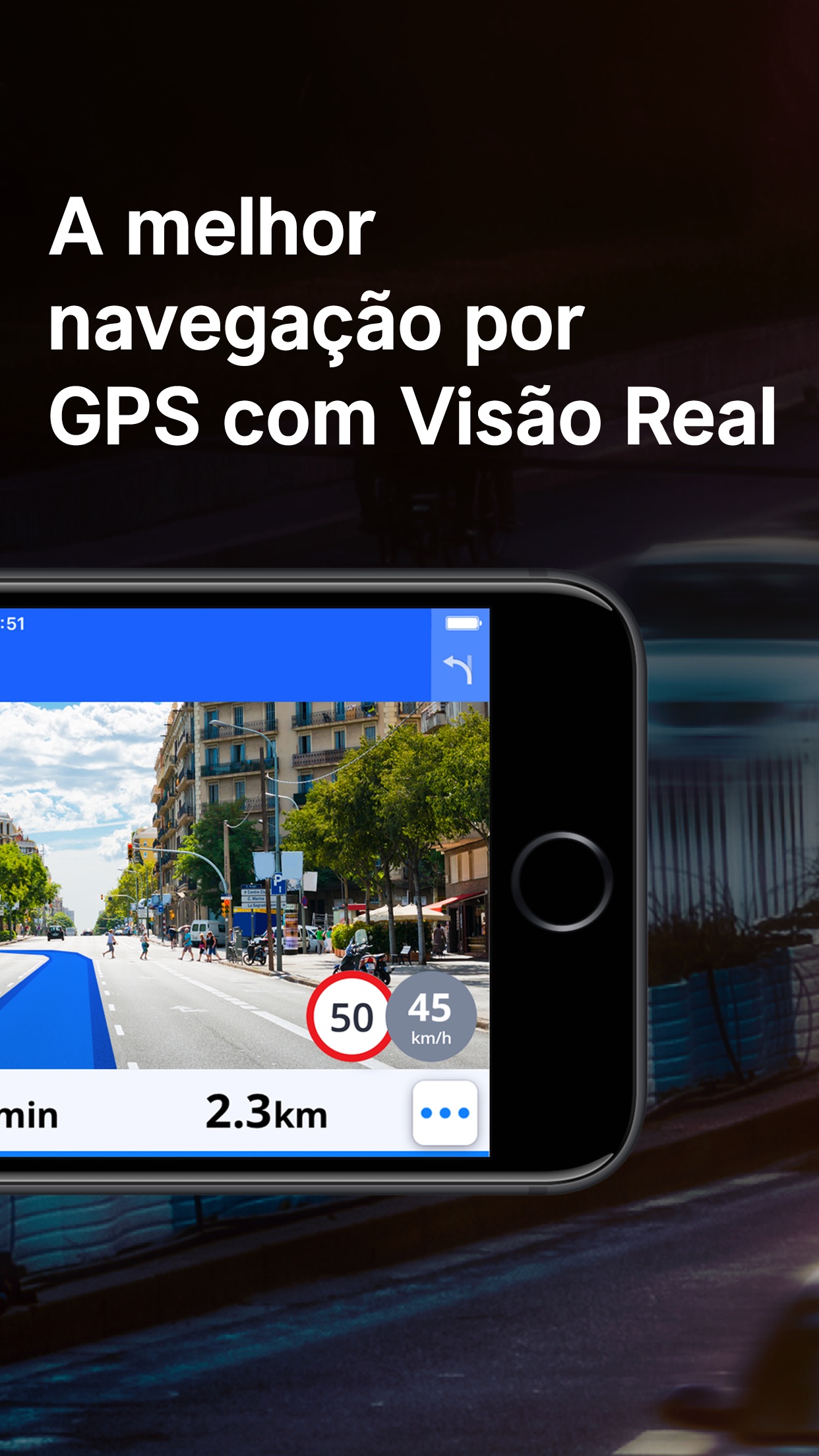 Screenshot do app Sygic Navegação por GPS, Mapas