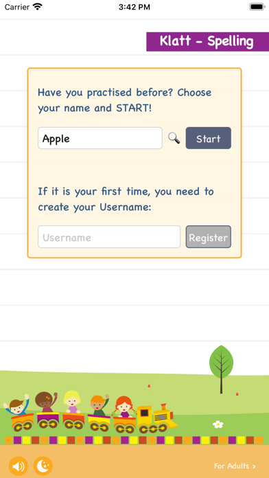 Klatt-Spelling Screenshot