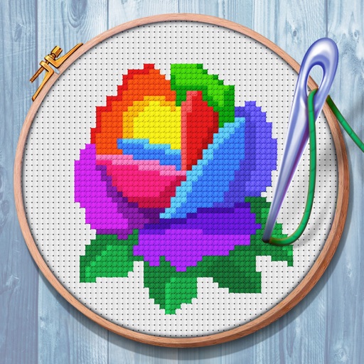 Magic Cross-Stitch: Pixel Art Icon