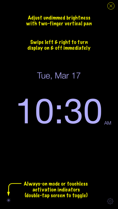 Disappearing Bedside Clock Screenshot