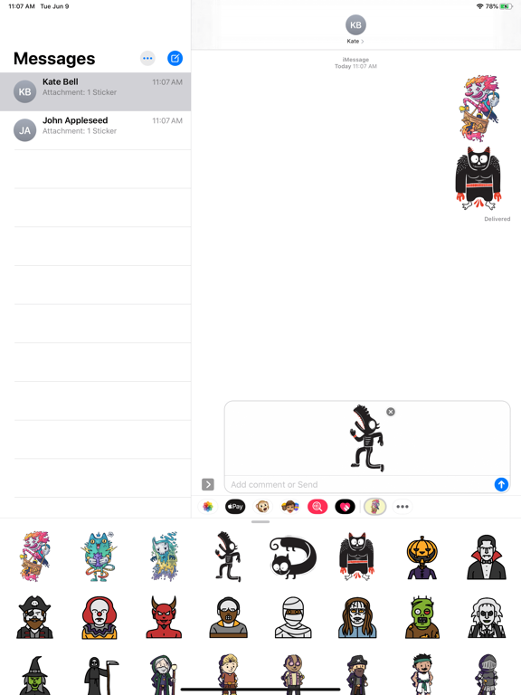 Screenshot #5 pour Monster Movie Stickers